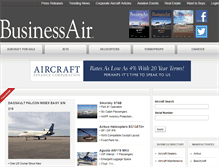 Tablet Screenshot of businessair.com